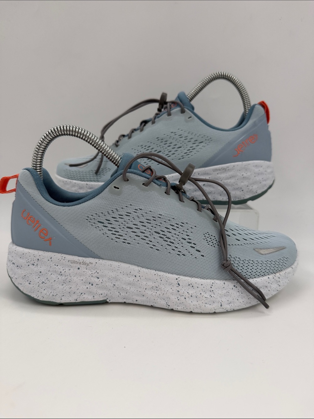 Aetrex Danika Arch Support Sneaker Light Blue Coral Women's Size 7.0